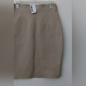 French Kyss Tan Pencil Skirt for Work